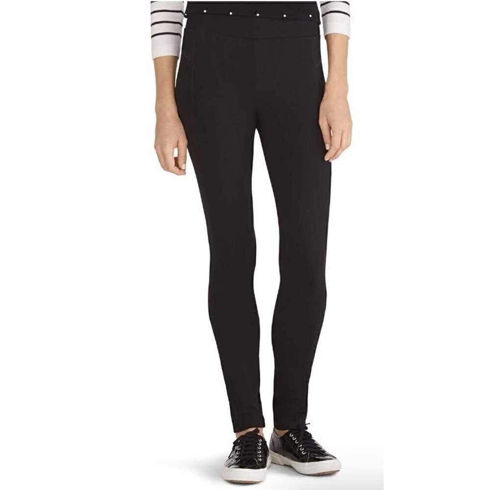White House Black Market WHBM Mesh Inset Ponte Leggings S